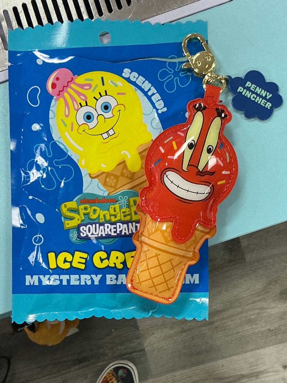 Nickelodeon SpongeBob Mr. Crab Ice Cream Keychain